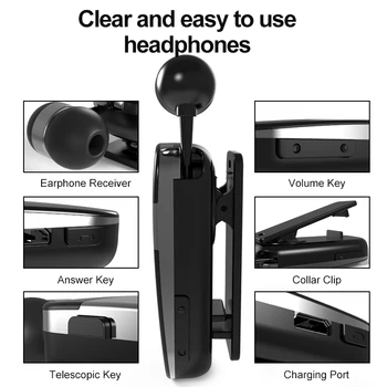 Fineblue K-53 set cu Cască fără Fir A TWS, Bluetooth 5.0, Microfon Reducere Zgomot si Stereo de Înaltă Definiție, Bluetooth Dopuri de urechi 4