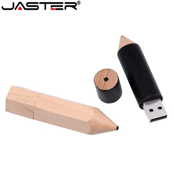JASTER cadou creativ USB 2.0 personalizate LOGO-ul creion de lemn unitate flash USB pendrive 4GB 8GB 16GB 32GB 64GB memorie stick usb