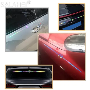 Laser Colorate Etichetă Masina din Spate de Sticlă Decor Autocolant Pentru Peugeot GT 206 207 208 306 307 308 508 106 107 108 2008 3008 5008 2