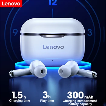 Lenovo LP1 Wireless Căști Impermeabil Sport Căști Bluetooth 300mAh de Încărcare Cutie HIFI Stereo Sunet Căști cu Microfon