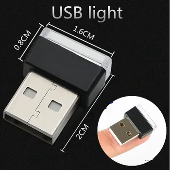 Masina Mini USB LED Decorativ Interior Lumina pentru KIA Rio, Sorento, Sportage, Ceed k2 K3 K4 K5 K7 K9 KX3 K3S Sportage R Forte Suflet Cad