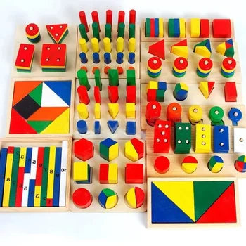 Montessori pentru copil pentru Copii jucarii educative jucarii din lemn cadouri 0