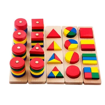 Montessori pentru copil pentru Copii jucarii educative jucarii din lemn cadouri 4