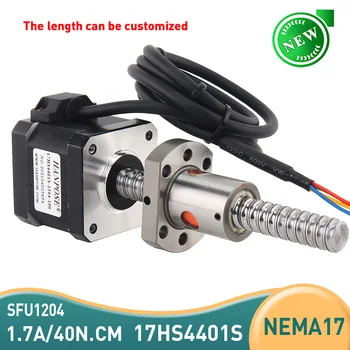 Nema17 mingea șurub Motor pas cu pas 17HS4401S-1204 42BYGH 1.7 O 40N.CM motor șurub cu bile SFU1204 L350MM pentru CNC 3D printer 4-plumb 3