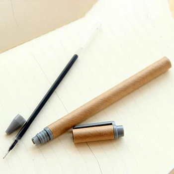 Noi 20 Buc/lot Hârtie Kraft Pen Mediu Prietenos Hârtie Reciclată Minge Punct Stilou cu Ridicata Scris Școală Birou Pixuri 2