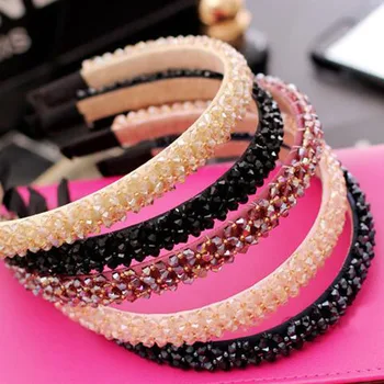 Noi Strălucitoare Stras Bentițe de Păr Cerc de Înaltă calitate Diamant Benzile de Păr Accesorii Pentru Femei Cristal Benzi Ornamente