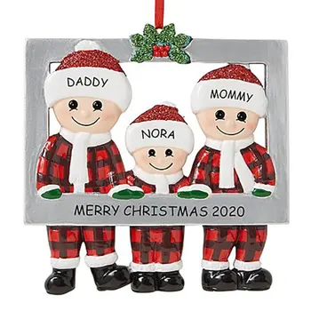 Noua Familie de Craciun DIY Binecuvântarea lui Moș Crăciun Pom de Crăciun din PVC Pandantive Papusa Pandantive Decorare Pom de Crăciun Ornament