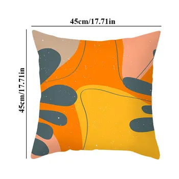 Orange minimalist modern, vânt îmbrățișare fata de perna poliester pernă față de pernă față de pernă canapea echitatie decor 45x45