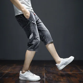 Pantaloni scurti barbati de vară 2020 subțire imprimată direct elastic coreean casual brand hip hop adolescenți Vițel-lungime pantaloni barbati