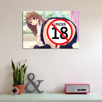 Picturi artistice Tânără Fată Drăguț Anime Postere Canvas Wall Art Poza si Amprente pentru Living Decorul Camerei