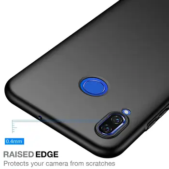 Rezistent la șocuri Mată PC Caz Pentru Huawei P Inteligente 2019 2021/Z Coajă de Cauciuc Premium Ultra Subțire Negru Simplu PC Geanta pentru Huawei Psmart Z