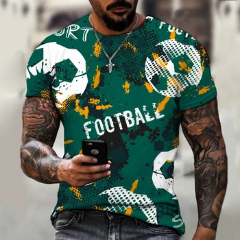 Sexy designer 2021 design original fotbal de stradă cultura graffiti stradă de moda pentru bărbați T-shirt cu maneci scurte de mari dimensiuni de top 1