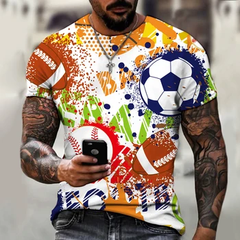 Sexy designer 2021 design original fotbal de stradă cultura graffiti stradă de moda pentru bărbați T-shirt cu maneci scurte de mari dimensiuni de top 2