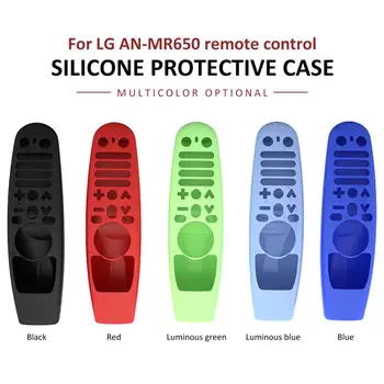 Silicon de Protecție Caz Pentru LG AN-MR600 O-MR650 O-MR18BA MR18BA/19BA Control de la Distanță, rezistent la Șocuri Și Praf-dovada 4