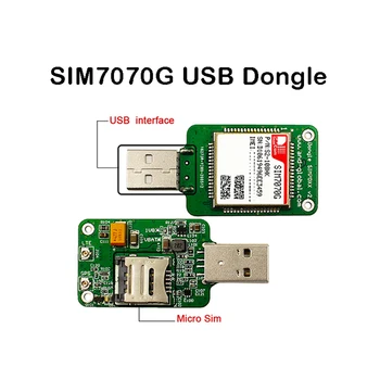 SIMCOM LTE USB Dongle SIM7070G Multi-Band PISICA-M NB-Io modulul GPRS compatibil cu SIM7000/SIM800F/SIM900 CAT-CAT M-NB, GSM/GPRS