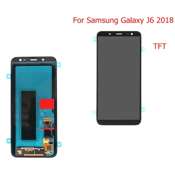 TFT 5.6 inch Pentru Samsung Galaxy J6 2018 LCD J600 J600G SM-J600 SM-J600G SM-J600F Display Lcd Touch Screen Digitizer Asamblare
