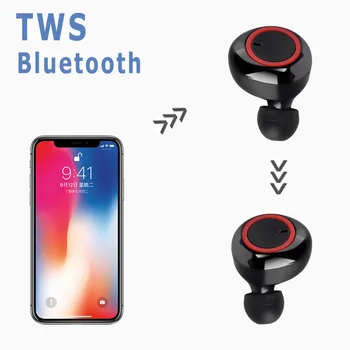 YAMIZOO Y50 TWS Cască Bluetooth Căști Wireless Stereo Headset Sport Căști Microfon Cu Încărcare Cutie Pentru Smartphone 1